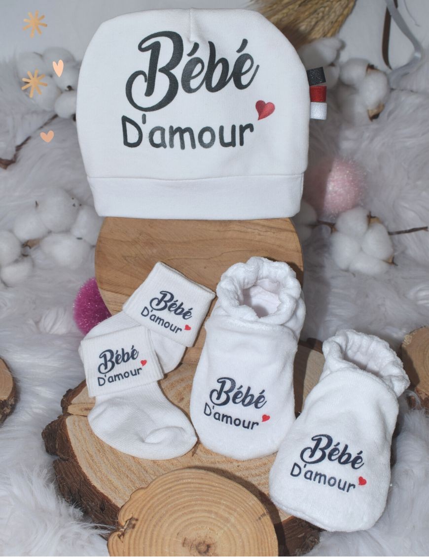 Coffret naissance BEBE D AMOUR personnalisé CCB