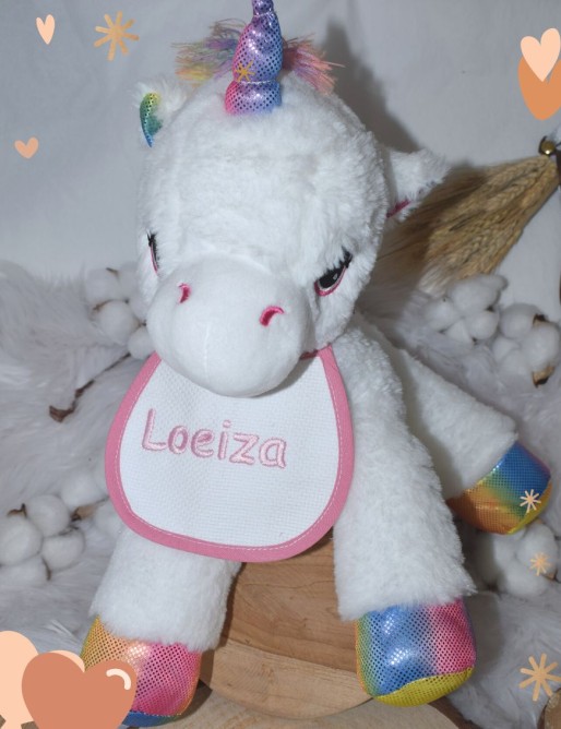 Peluche LICORNE personnalisée