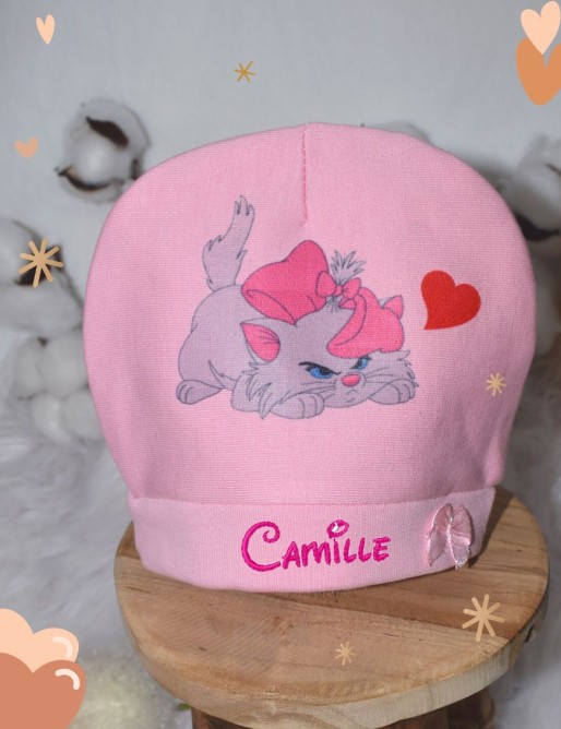 Bonnet bébé personnalisé ARISTOCHATS