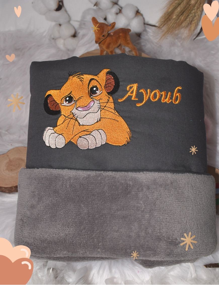 Couverture bébé personnalisée SIMBA