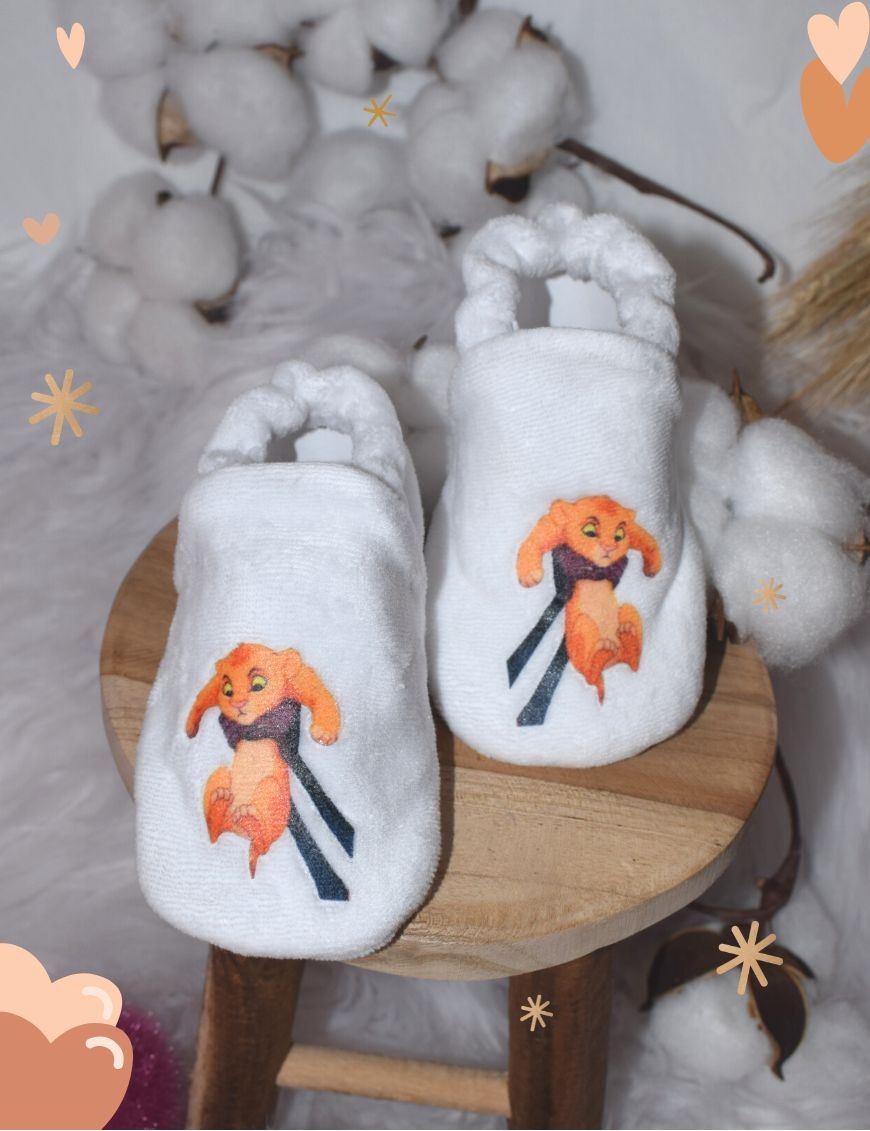 Chaussons bébé LIONCEAU personnalisé