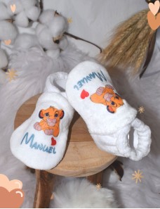 Chaussons bébé LIONCEAU personnalisé