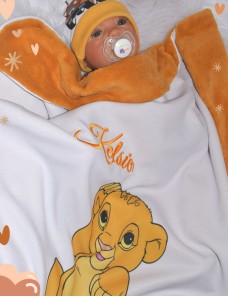 Couverture bébé personnalisée brodée avec prénom ou texte.