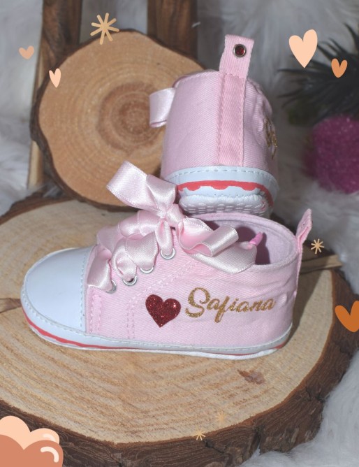 Chaussons bébé personnalisé LICORNE