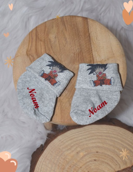 Chaussettes bébé personnalisé DBZ