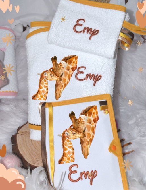 Coffret naissance personnalisé GIRAFE BABY