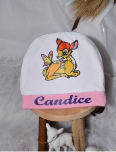 Bonnet bébé personnalisé BAMBI