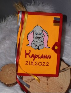 Protège carnet de santé personnalisé ELEPHANT