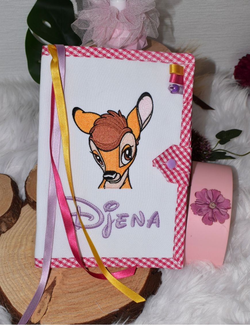 Protège Carnet De Santé Bébé Fille – Licorne A5 15x21 Cm, Rabats Ordonnances, Compartiments Carte Vitale & Stylos