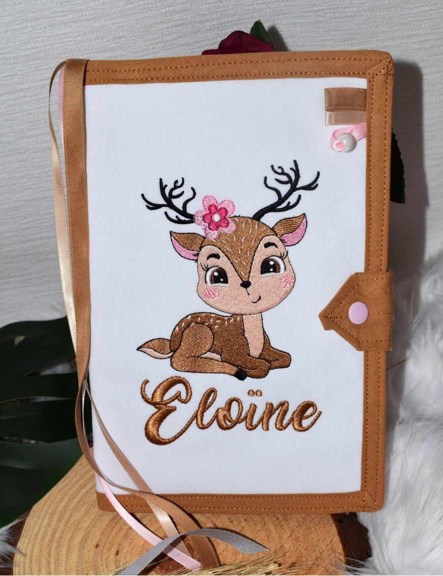 Protège Carnet De Santé Personnalisé Signe Lion - Housse PVC 16x22 Cm - Cadeau Naissance Original