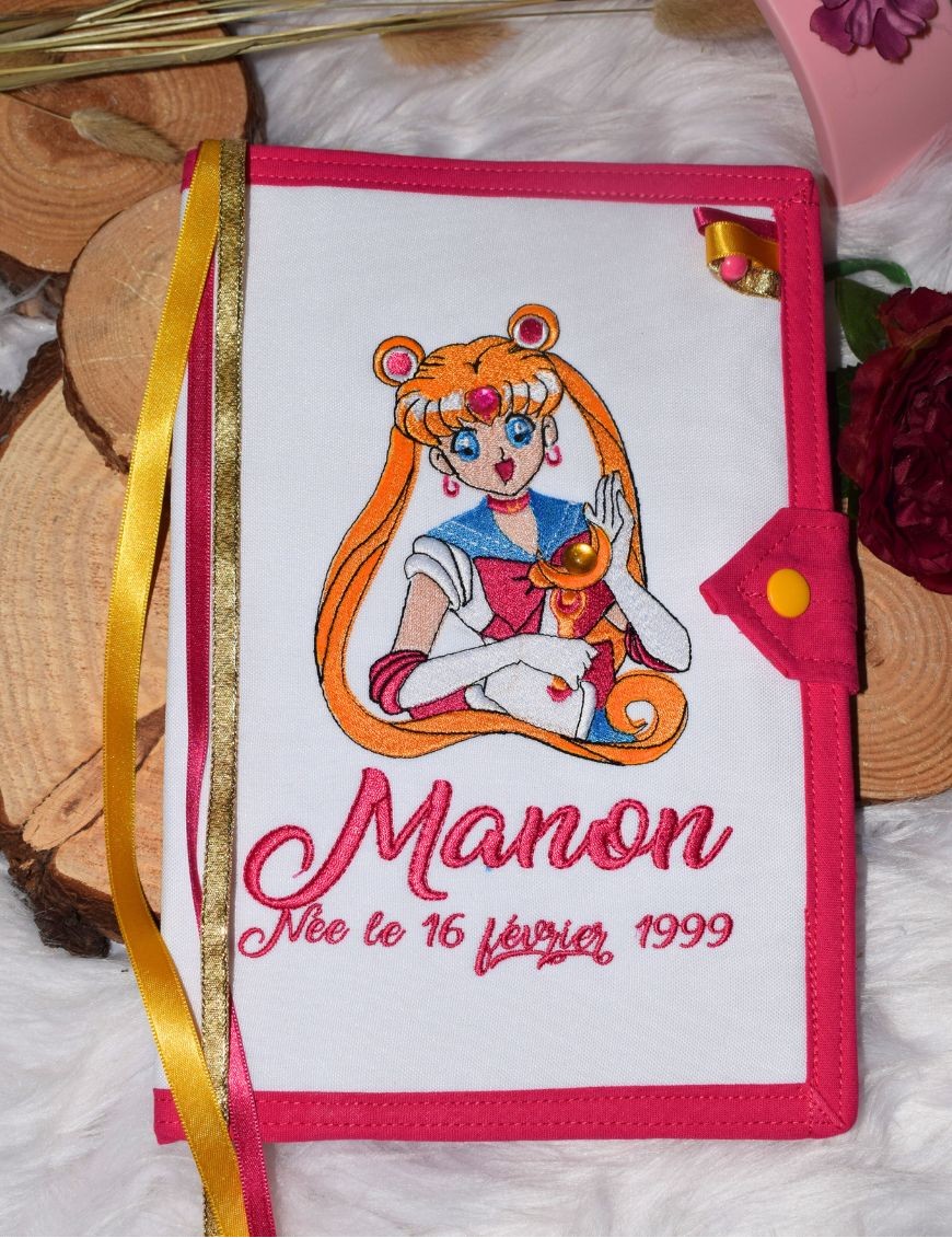 Protège carnet de santé personnalisé SAILOR MOON