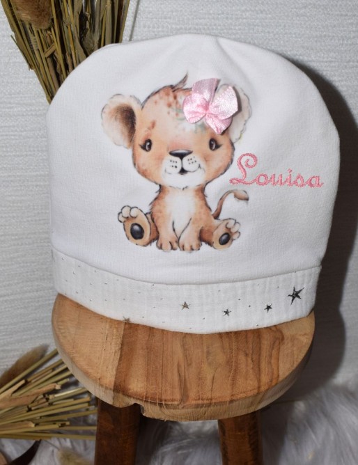 Bonnet bébé personnalisé LIONNE BABY