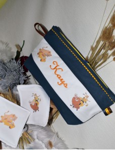 Trousse de toilette personnalisée Lionceau et ses amis