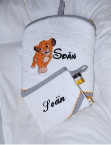 Cape de bain personnalisée SIMBA