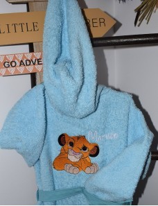 Peignoir de bain enfant personnalisé SIMBA