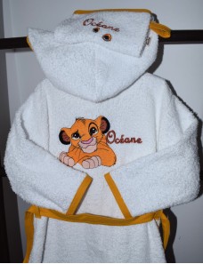 Peignoir de bain enfant personnalisé SIMBA