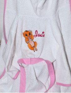 Peignoir de bain enfant personnalisé SIMBA