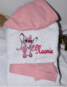 Peignoir de bain enfant personnalisé STITCH