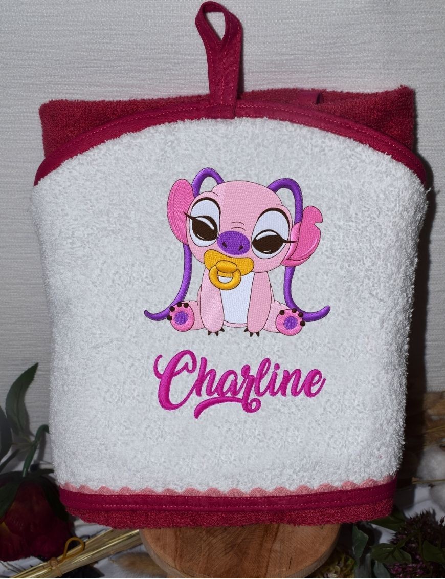 Cape de bain personnalisée STITCH TOTOCHE