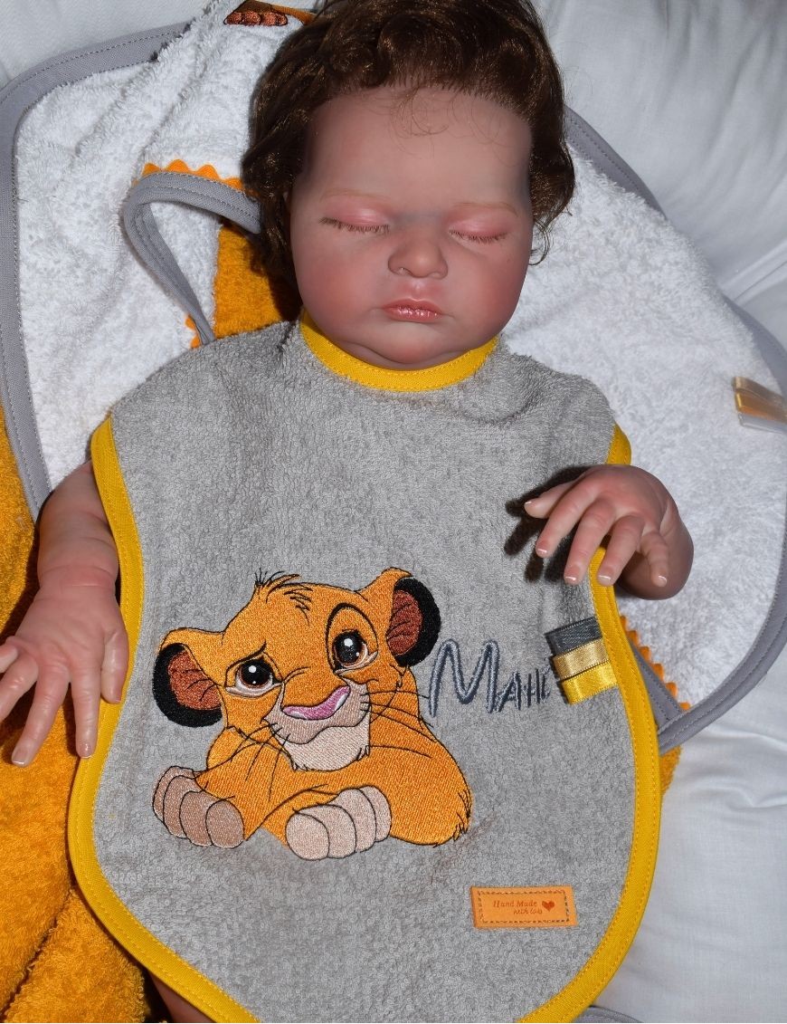 Bavoir naissance personnalisé SIMBA