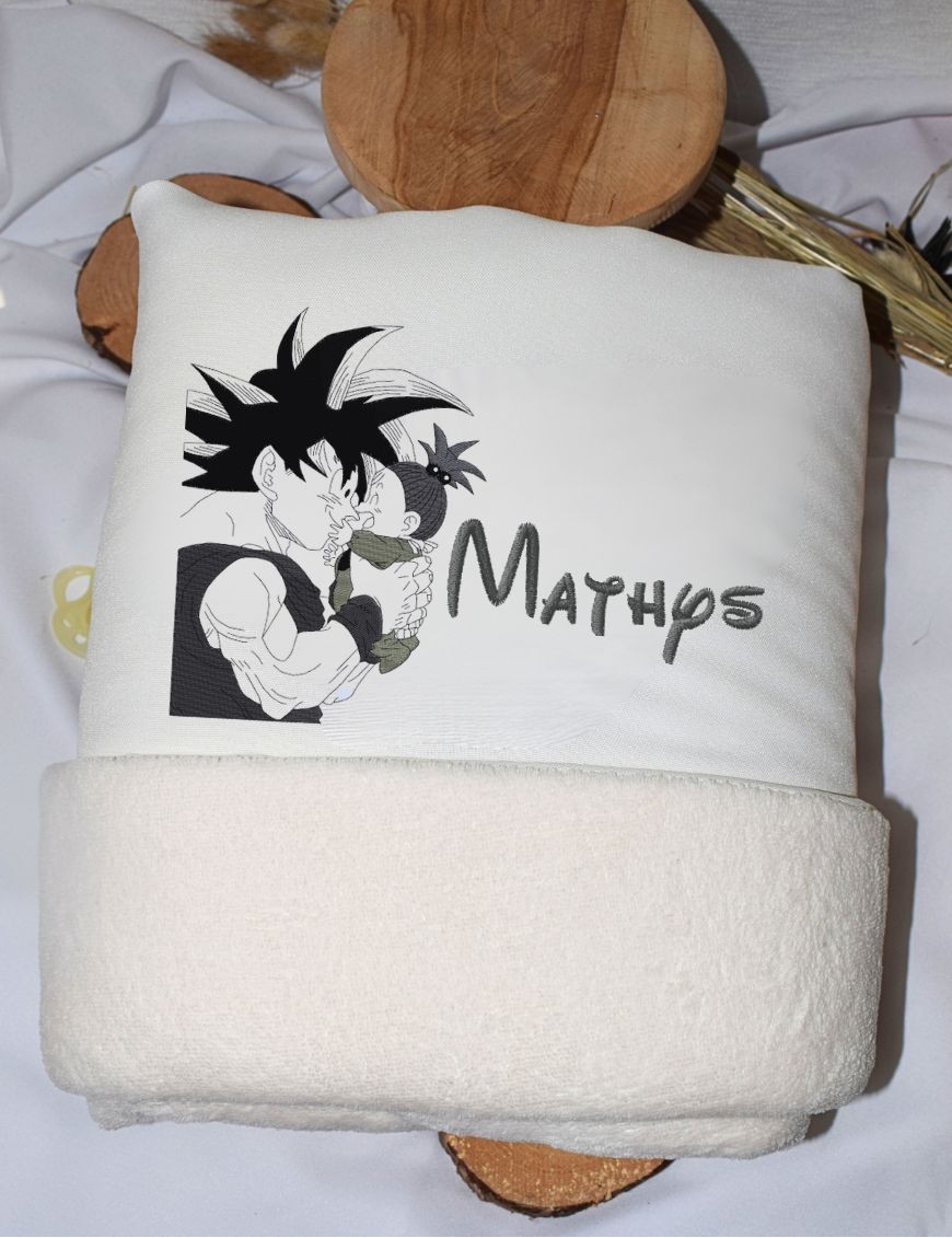 Couverture bébé personnalisée brodée avec prénom ou texte.