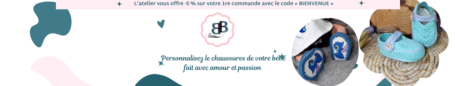 Chaussures au crochet pour bébé faites main | Betybab