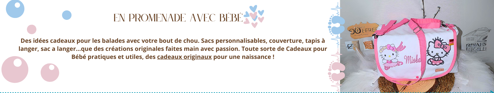 Puériculture bébé : Produits faits main et personnalisés pour bébé