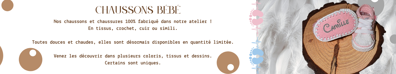 Chaussons bébé personnalisés – Cadeau de naissance unique