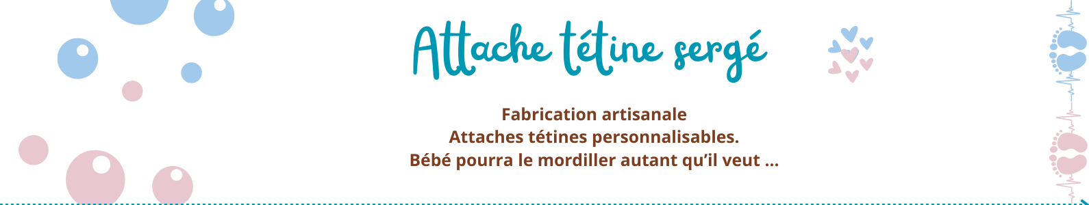 Attache tétine personnalisée