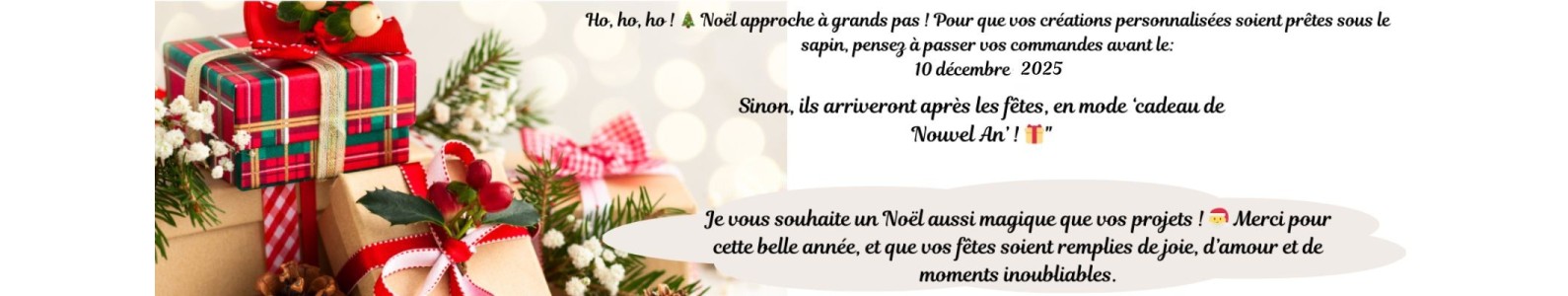 Dans mon atelier, chaque botte de Noël est personnalisée avec soin.