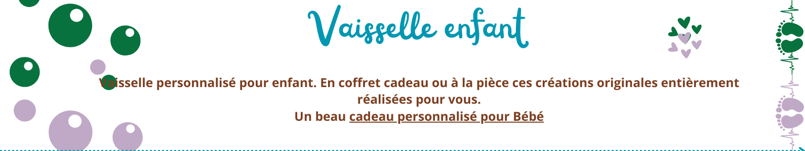 Assiettes et couverts personnalisés