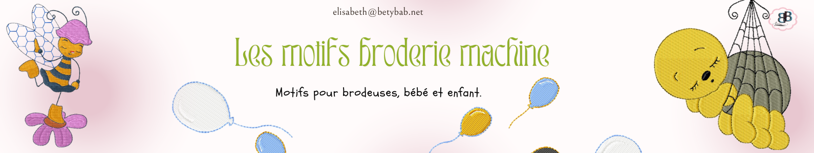 Motif broderie machine à téléchargement numérique pour bébé et enfant.