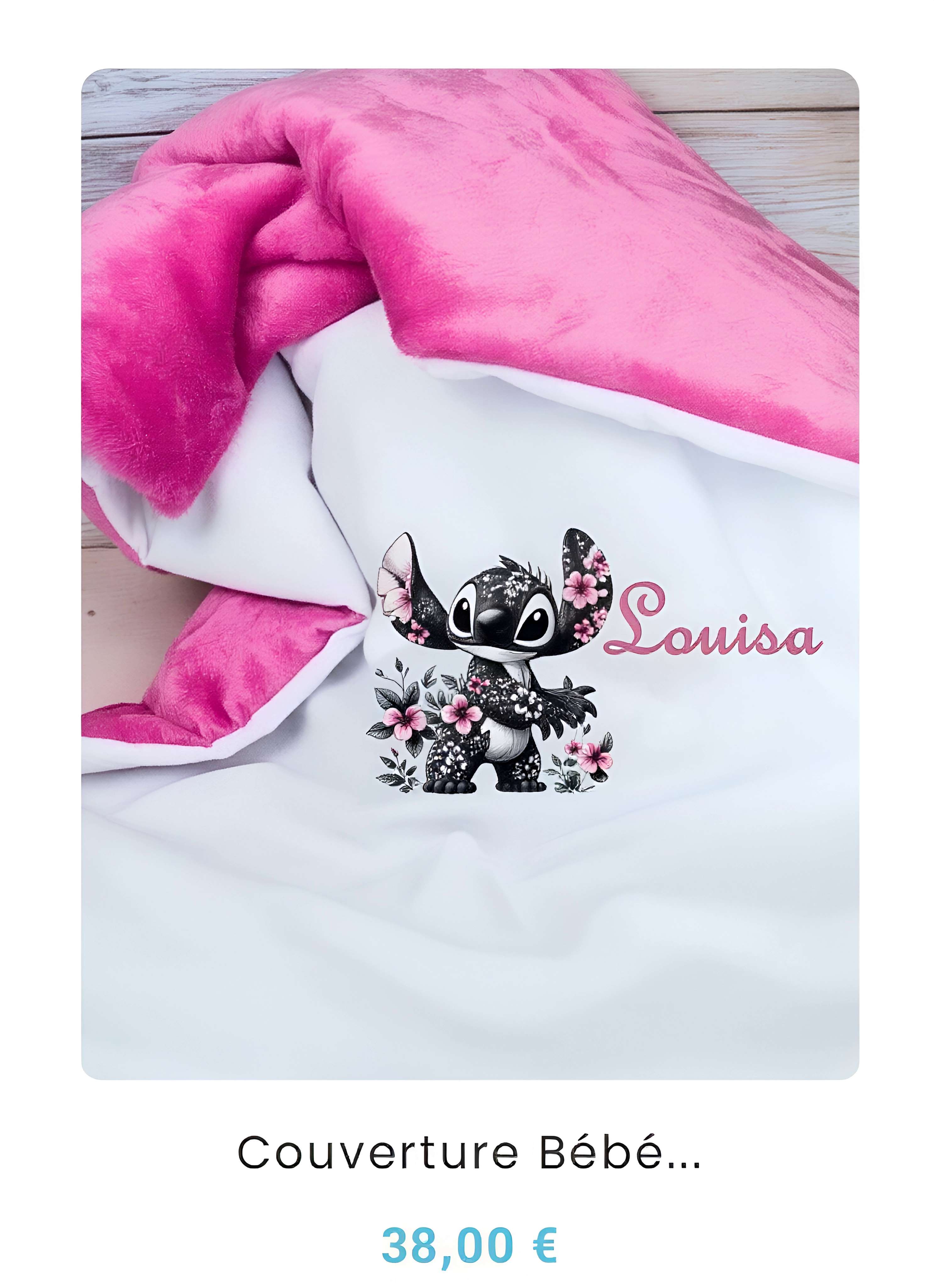 Couverture personnalisé bébé