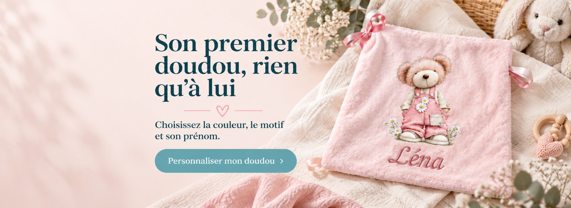 Son premier doudou, rien qu’à lui — Les Broderies de Betybab